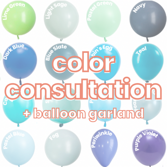 Color Consultation Balloon Garland