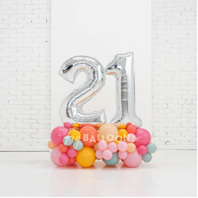 Double Digit Balloon Number Marquee
