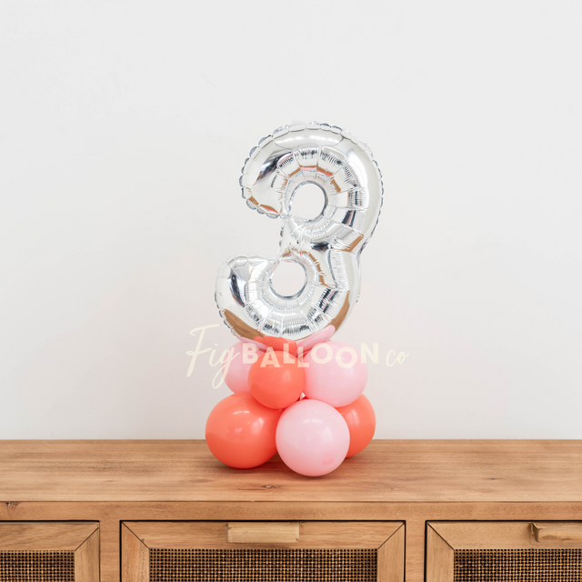 Mini Balloon Tabletop Number Marquee