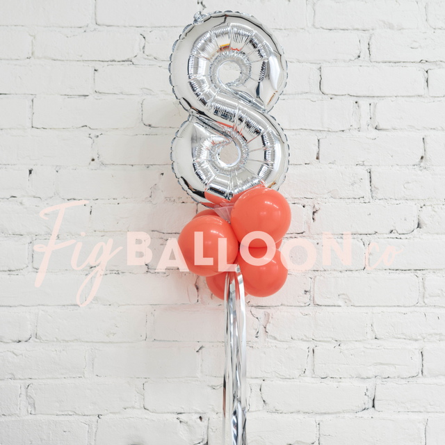 Number Balloon Wand (pick your colors!)